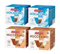 Set 80 Capsule Ristora Compatibili con le Macchine ad uso domestico Nescafè®* Dolce Gusto®* 40 Mokaccino 40 Nocciolino