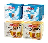 Set 80 Capsule Ristora Compatibili con le Macchine ad uso domestico Nescafè®* Dolce Gusto®* 40 Mokaccino 40 Cappuccino premium