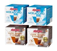 Set 80 Capsule Ristora Compatibili con le Macchine ad uso domestico Nescafè®* Dolce Gusto®* 40 Mokaccino 40 Ginseng cannella