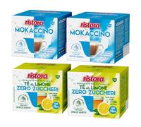 Set 80 Capsule Ristora Compatibili con le Macchine ad uso domestico Nescafè®* Dolce Gusto®* 40 Mokaccino 40 The al limone da zuccherare