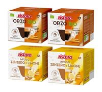 Set 80 Capsule Ristora Compatibili con le Macchine ad uso domestico Nescafè®* Dolce Gusto®* 40 orzo 40 Infuso Zenzero e Limone
