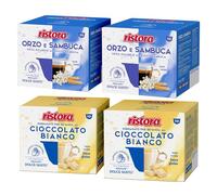 Set 80 Capsule Ristora Compatibili con le Macchine ad uso domestico Nescafè®* Dolce Gusto®* 40 orzo e sambuca 40 cioccolato bianco