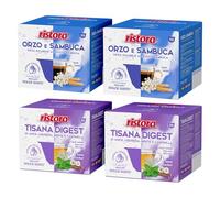 Set 80 Capsule Ristora Compatibili con le Macchine ad uso domestico Nescafè®* Dolce Gusto®* 40 orzo e sambuca 40 Tisana digest