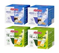 Set 80 Capsule Ristora Compatibili con le Macchine ad uso domestico Nescafè®* Dolce Gusto®* 40 orzo e sambuca 40 The al limone