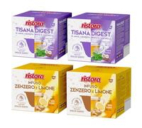 Set 80 Capsule Ristora Compatibili con le Macchine ad uso domestico Nescafè®* Dolce Gusto®* 40 Tisana digest 40 Infuso Zenzero e Limone