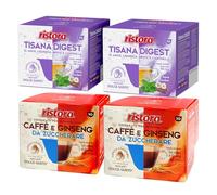 Set 80 Capsule Ristora Compatibili con le Macchine ad uso domestico Nescafè®* Dolce Gusto®* 40 Tisana digest 40 Ginseng da zuccherare