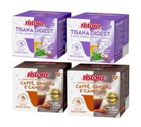 Set 80 Capsule Ristora Compatibili con le Macchine ad uso domestico Nescafè®* Dolce Gusto®* 40 Tisana digest 40 Ginseng cannella