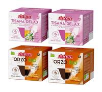 Set 80 Capsule Ristora Compatibili con le Macchine ad uso domestico Nescafè®* Dolce Gusto®* 40 Tisana relax 40 Orzo