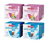 Set 80 Capsule Ristora Compatibili con le Macchine ad uso domestico Nescafè®* Dolce Gusto®* 40 Tisana relax 40 Mokaccino