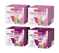 Set 80 Capsule Ristora Compatibili con le Macchine ad uso domestico Nescafè®* Dolce Gusto®* 40 Tisana relax 40 Infuso mirtilli frutti rossi