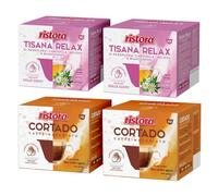 Set 80 Capsule Ristora Compatibili con le Macchine ad uso domestico Nescafè®* Dolce Gusto®* 40 Tisana relax 40 Cortado