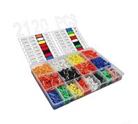 Set 800 Capicorda a Crimpare con per scatola Colorata Set 800 | 800 terminali per vari, standardizzati, per facile identificazione, protezione cavo, installazione rapida(2120)