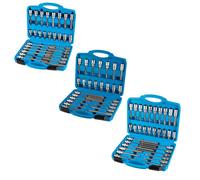 Set 88 pezzi di bussole scanalate, esagonali e torx con attacco prese da 1,2