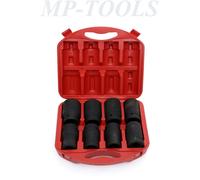 SET 8pz BUSSOLE A IMPATTO ATTACCO 1" ESAGONALE 22-41mm AVVITATORE
