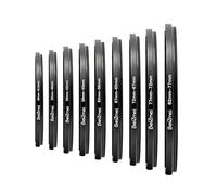 Set 9 Anelli Step-Down,Adattatori per Filtri Fotografici, Adattatore Lenti,Include:82-77mm,77-72mm,72-67mm,67-62mm,62-58mm,58-55mm,55-52mm,52-49mm,49-40.5mm(9pcs Filter Ring)