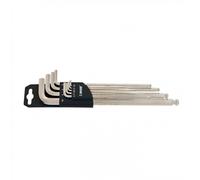 Set di 9 Chiavi Esagonali Sferiche Lunghe 1.5-10mm con Clip in Plastica Unior