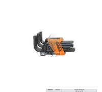 SERIE DI 9 CHIAVI MASCHIO ESAGONALE PIEGATE BRUNITE ART. 96AS/SC9