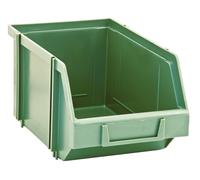 Set 9 contenitori a bocca di lupo in PST AU - L 151 x H 128 x P 240 - Verde