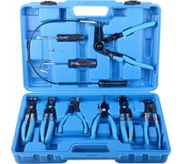 Set 9 pinze serrafascette per fascette e morsetti serramanicotti serratubi kit