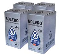 SET 96 BOLERO DA 3 GRAMMI Berry Blend Preparato istantaneo polvere solubile in bustine Sticks per Bevande con Stevia e Vitamina C e Senza Zucchero ideale per fitness e diete