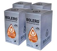 SET 96 BOLERO DA 3 GRAMMI Carrot Orange Preparato istantaneo polvere solubile in bustine Sticks per Bevande con Stevia e Vitamina C e Senza Zucchero ideale per fitness e diete