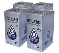 SET 96 BOLERO DA 3 GRAMMI Elderberry Preparato istantaneo polvere solubile in bustine Sticks per Bevande con Stevia e Vitamina C e Senza Zucchero ideale per fitness e diete