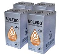 SET 96 BOLERO DA 3 GRAMMI Ginger Preparato istantaneo polvere solubile in bustine Sticks per Bevande con Stevia e Vitamina C e Senza Zucchero ideale per fitness e diete