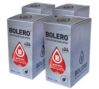 SET 96 BOLERO DA 3 GRAMMI Guarana Preparato istantaneo polvere solubile in bustine Sticks per Bevande con Stevia e Vitamina C e Senza Zucchero ideale per fitness e diete