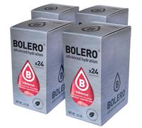 SET 96 BOLERO DA 3 GRAMMI Hibiscus Preparato istantaneo polvere solubile in bustine Sticks per Bevande con Stevia e Vitamina C e Senza Zucchero ideale per fitness e diete