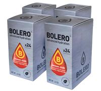 SET 96 BOLERO DA 3 GRAMMI Lemon Chilli Preparato istantaneo polvere solubile in bustine Sticks per Bevande con Stevia e Vitamina C e Senza Zucchero ideale per fitness e diete