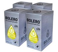 SET 96 BOLERO DA 3 GRAMMI Lemon Lime Preparato istantaneo polvere solubile in bustine Sticks per Bevande con Stevia e Vitamina C e Senza Zucchero ideale per fitness e diete