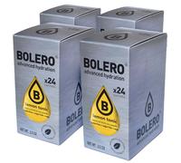 SET 96 BOLERO DA 3 GRAMMI Lemon Tonic Preparato istantaneo polvere solubile in bustine Sticks per Bevande con Stevia e Vitamina C e Senza Zucchero ideale per fitness e diete