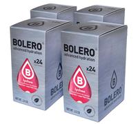 SET 96 BOLERO DA 3 GRAMMI Lychee Preparato istantaneo polvere solubile in bustine Sticks per Bevande con Stevia e Vitamina C e Senza Zucchero ideale per fitness e diete