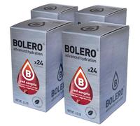 SET 96 BOLERO DA 3 GRAMMI Red Sangria Preparato istantaneo polvere solubile in bustine Sticks per Bevande con Stevia e Vitamina C e Senza Zucchero ideale per fitness e diete