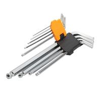 SET 9PZ CHIAVINI ESAGONALI CON SFERA EXTRA-LUNGHI