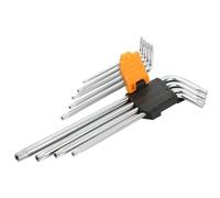 SET 9PZ CHIAVINI TORX CON FORO EXTRA-LUNGHI