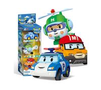 (Set A da 3 pezzi) Corea Giocattoli Robocar Poli Robot Trasformabile Poli Amber Roy Modello di Auto