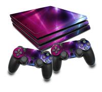 Set Abstract Lines adesivo pellicola skin adatto per console Ps4 Pro RX022-16