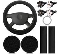 Set Accessori Auto 10 Coprivolante Donna Set Accessori Auto 10(Black)
