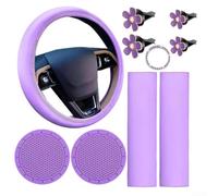 Set Accessori Auto 10 Coprivolante Donna Set Accessori Auto 10(Purple)
