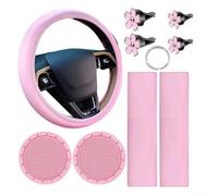 Set Accessori Auto 10 Coprivolante Donna Set Accessori Auto(Pink)