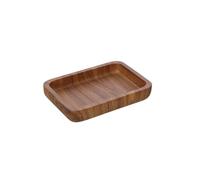 Set Accessori Bagno 5 Pezzi con Dispenser Sapone Liquido, Bicchiere Porta Spazzolini, Porta Saponetta E Porta Scopino WC in Poliresina Effetto Legno della Linea Radici (PORTASAPONE)