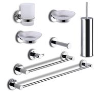 Set accessori bagno 8 pezzi Felce Gedy fissaggio a muro