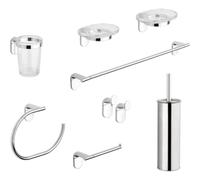 SET ACCESSORI BAGNO 8 PEZZI SERIE ZERO METAFORM Cromo METAF