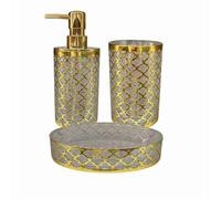 Set Accessori Bagno stile barocco Dispenser portaspazzolino portasapone