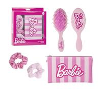 Set accessori Barbie 4 pezzi spazzola scrunchies pochette in confezione regalo