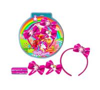 Set Accessori Capelli UNICORNO per Bambine, Cerchietto, Elastici, Mollettine Clip, Kit di Accessori per Cappelli,Idea Regalo, 2+ Anni,