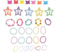 Set Accessori Chioma Bambina Mini Elastici, Mollette e Fermagli | Combinazioni Colorate, Design Teneri, Plastico Metallo Stoffa Gomma, per Girls