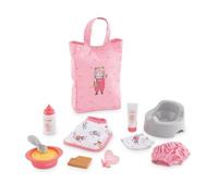 Set Accessori Corolle Rosa 11 Pezzi per Bambola 30 cm da 18 Mesi