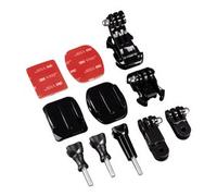 Supporto action cam Hama 00004397 Set Accessori di Fissaggio Black
